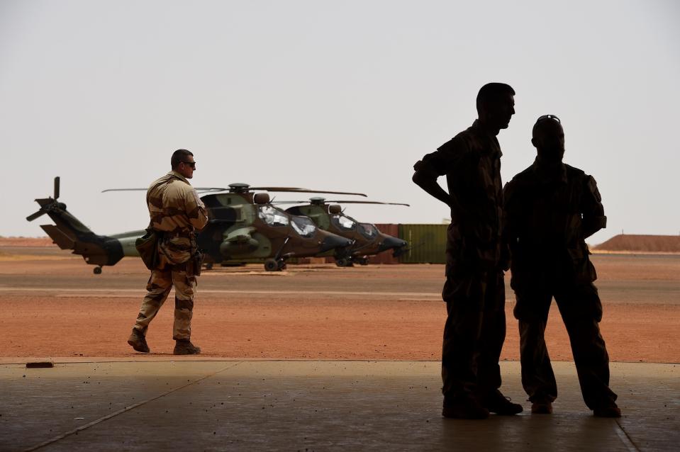  Three RAF Chinook choppers and almost 100 troops were sent to Mali last month to help the French