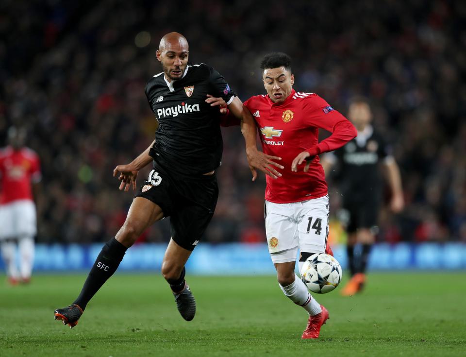 Nzonzi featured in Sevilla's victory over Manchester United in last season's Champions League