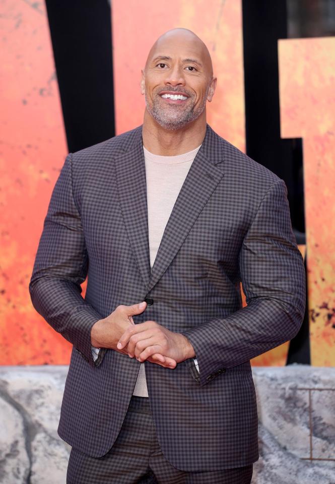  Dwayne 'The Rock' Johnson was second with £92million