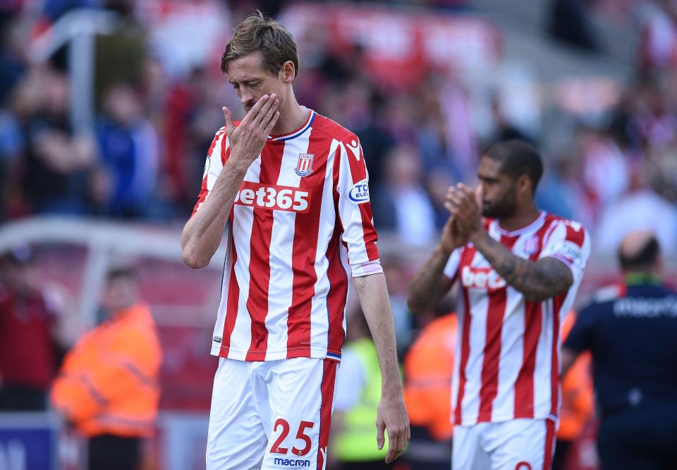  Peter Crouch started on the bench for Stoke against Leeds on Sunday