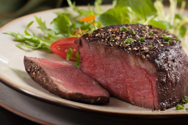 Official advice is that Brits should eat no more than 70g of red meat, such as beef or lamb