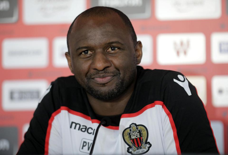 Vieira left New York City to take over at French Ligue 1 side Nice