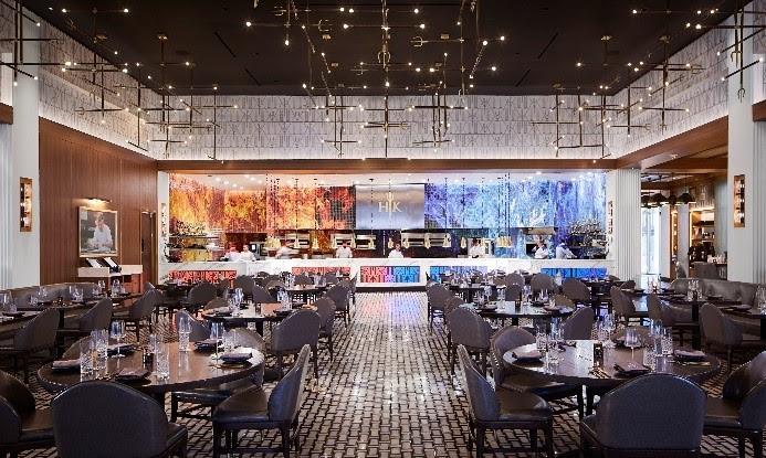 Two customers were left needing hospital treatment after suffering burns from a ‘flaming cocktail’ at the Gordon Ramsay Hell’s Kitchen restaurant in Las Vegas