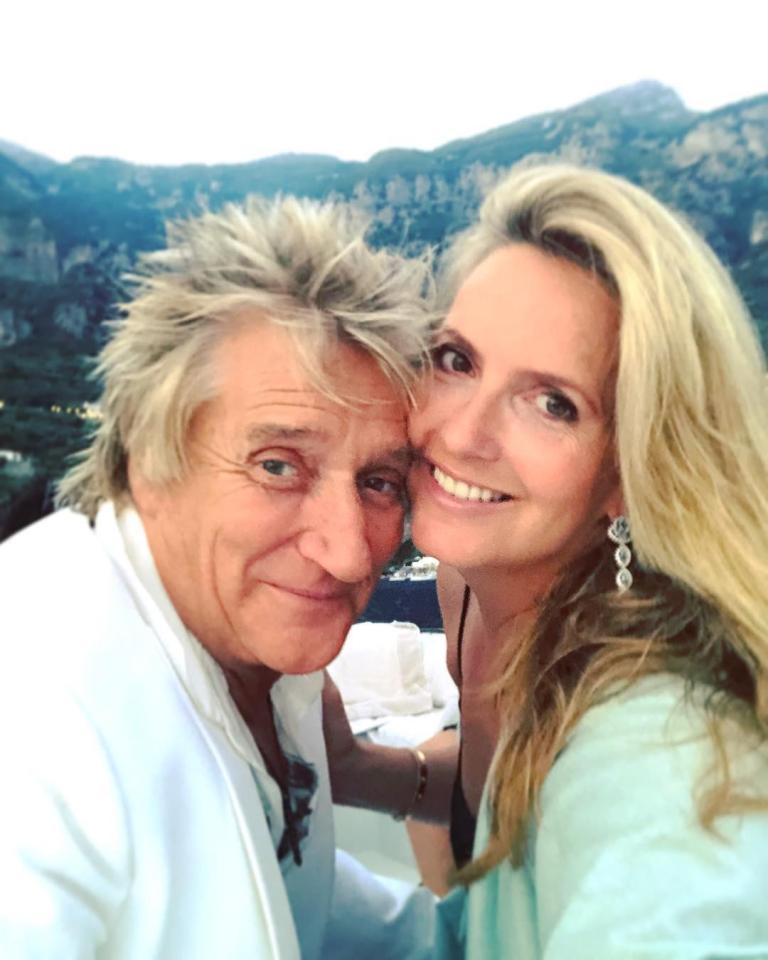 Rod Stewart and Penny Lancaster