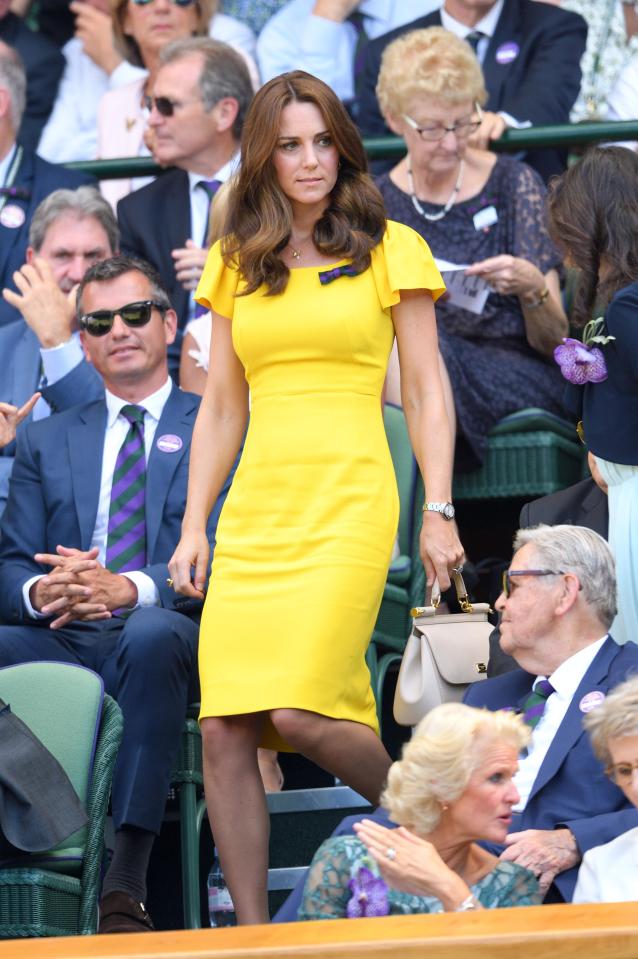  Kate wore a Dolce & Gabbana midi dress at this year's Wimbledon final