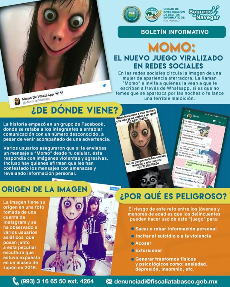 Police in Mexico issued this warning about Momo