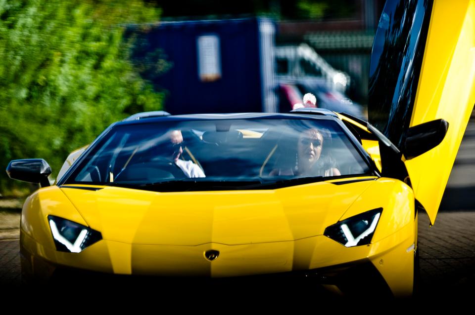  Henry and Leah were spotted in a Lamborghini sports car earlier this week