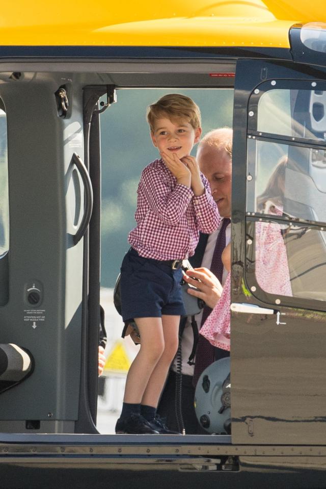  Prince George was taken on his first grouse shoot this weekend