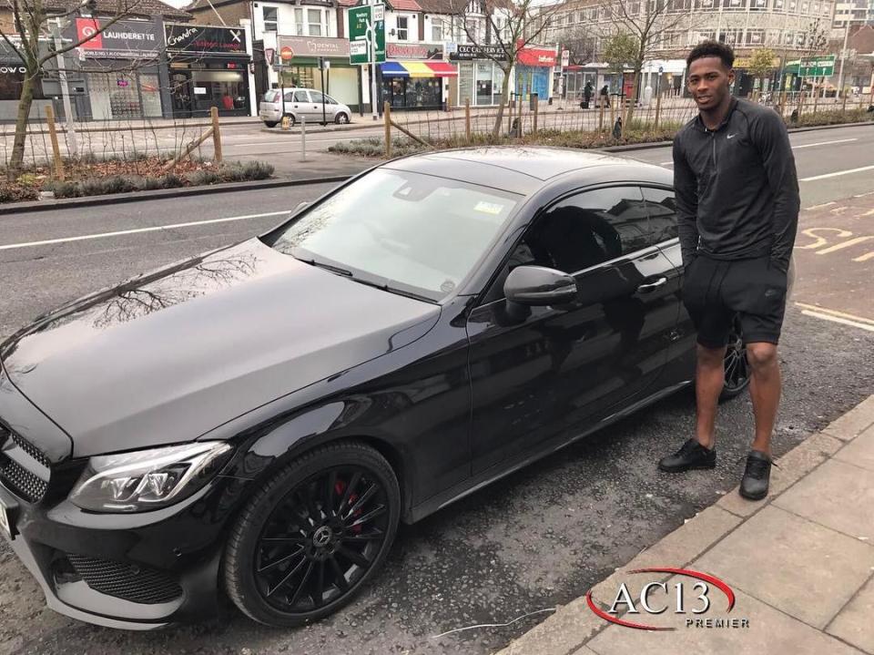 West Ham defender Reece Oxford poses with his unique set of wheels