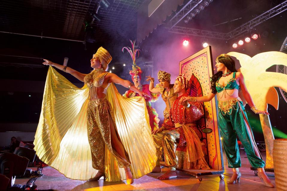  Families can watch Aladdin Goes Pop! at Haggerston Castle and also try out the boating lake or golf course