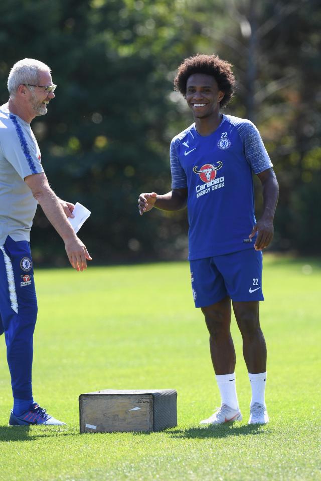 Willian is back at Stamford Bridge and insists he is happy there