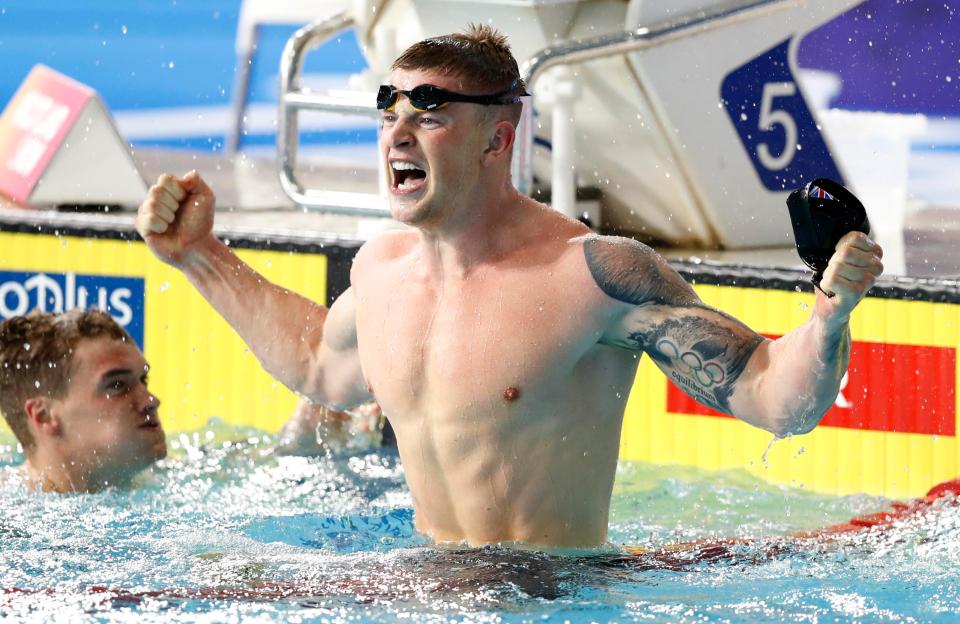  Adam Peaty became the first to swim the 100m breaststroke in 57 seconds