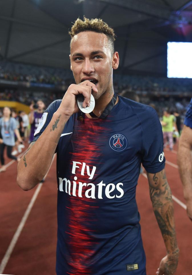  Former Barcelona winger Neymar was making his first Les Parisiens appearance since February