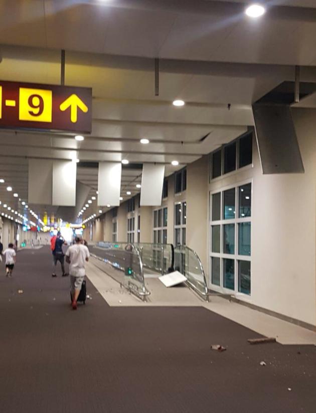  Ngurah Rai International Airport has been damaged