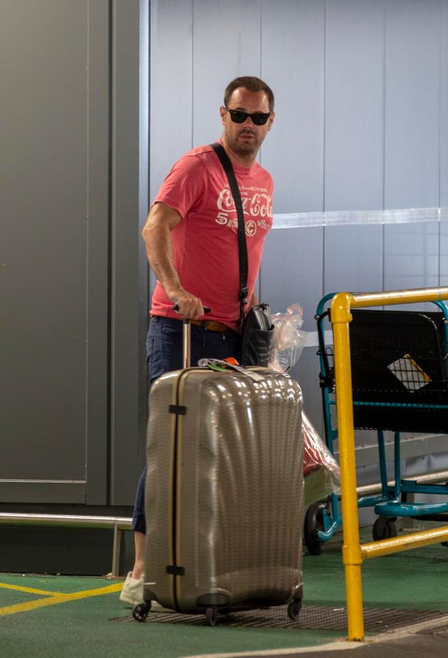  Danny arrived back from a family holiday in Florida yesterday to reunite with his eldest daughter