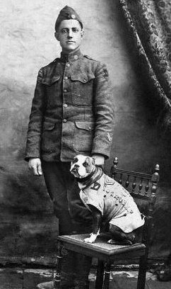  Private Conroy and his pet dog Stubby - who outranked him