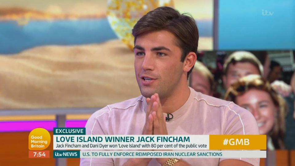  Jack said he has bought Dani a piece of jewellery for her birthday