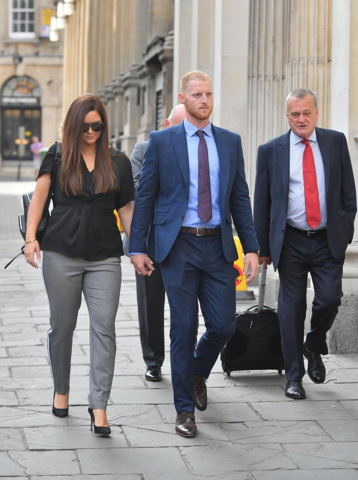  Ben Stokes arriving at court on Tuesday morning