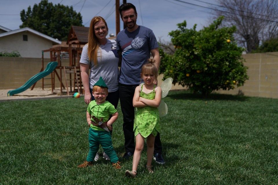 The family of four reckon they’ve visited the park more than 300 times