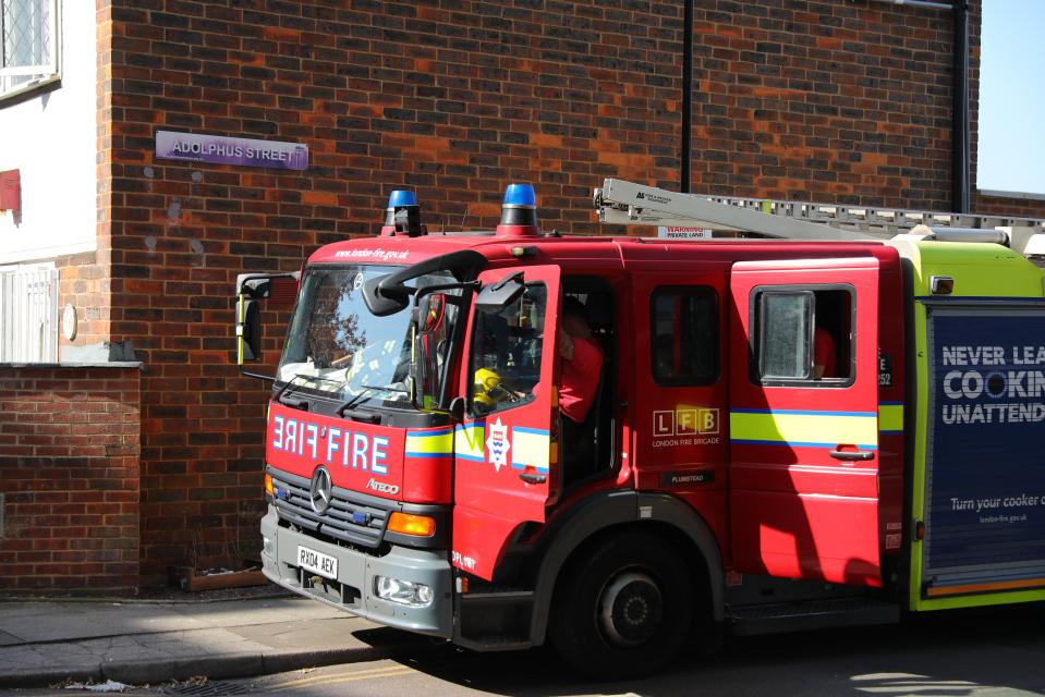 Around 35 fire fighters were called to the scene to battle the blaze