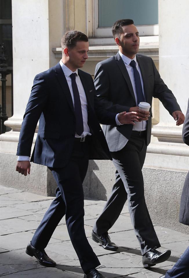  Ryan Ali and Ryan Hale attend court accused of affray