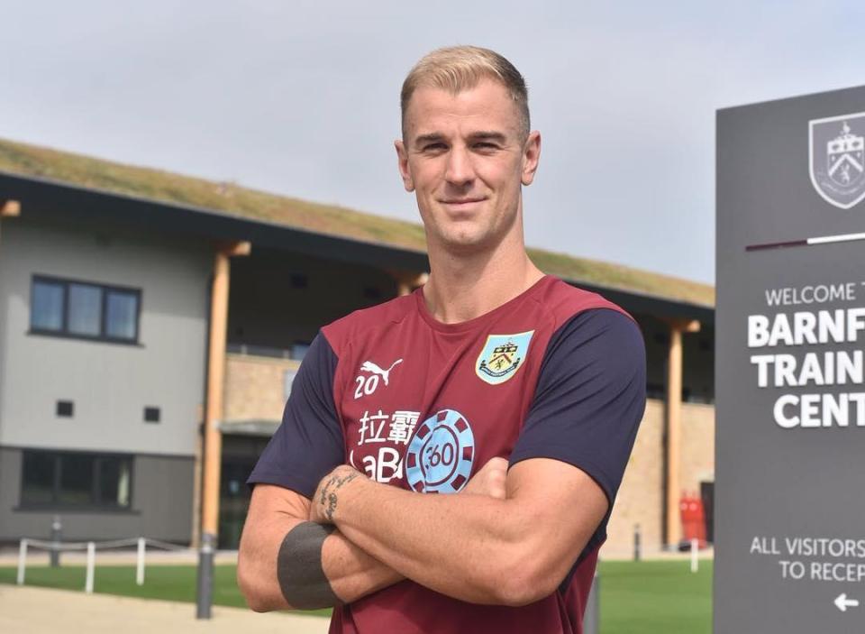  Joe Hart has joined the Clarets for £4m