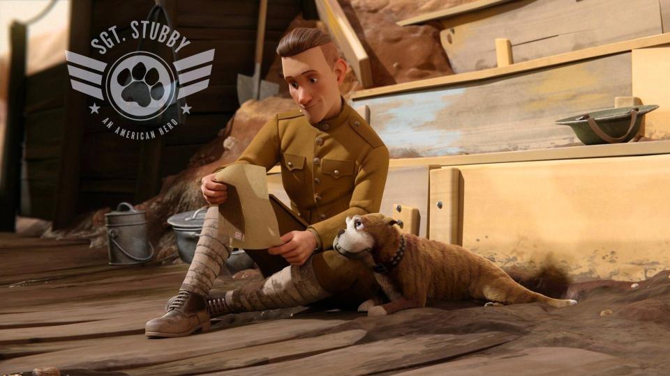  In Sgt. Stubby: An American Hero, the terrier and Private Conroy form an unbreakable bond