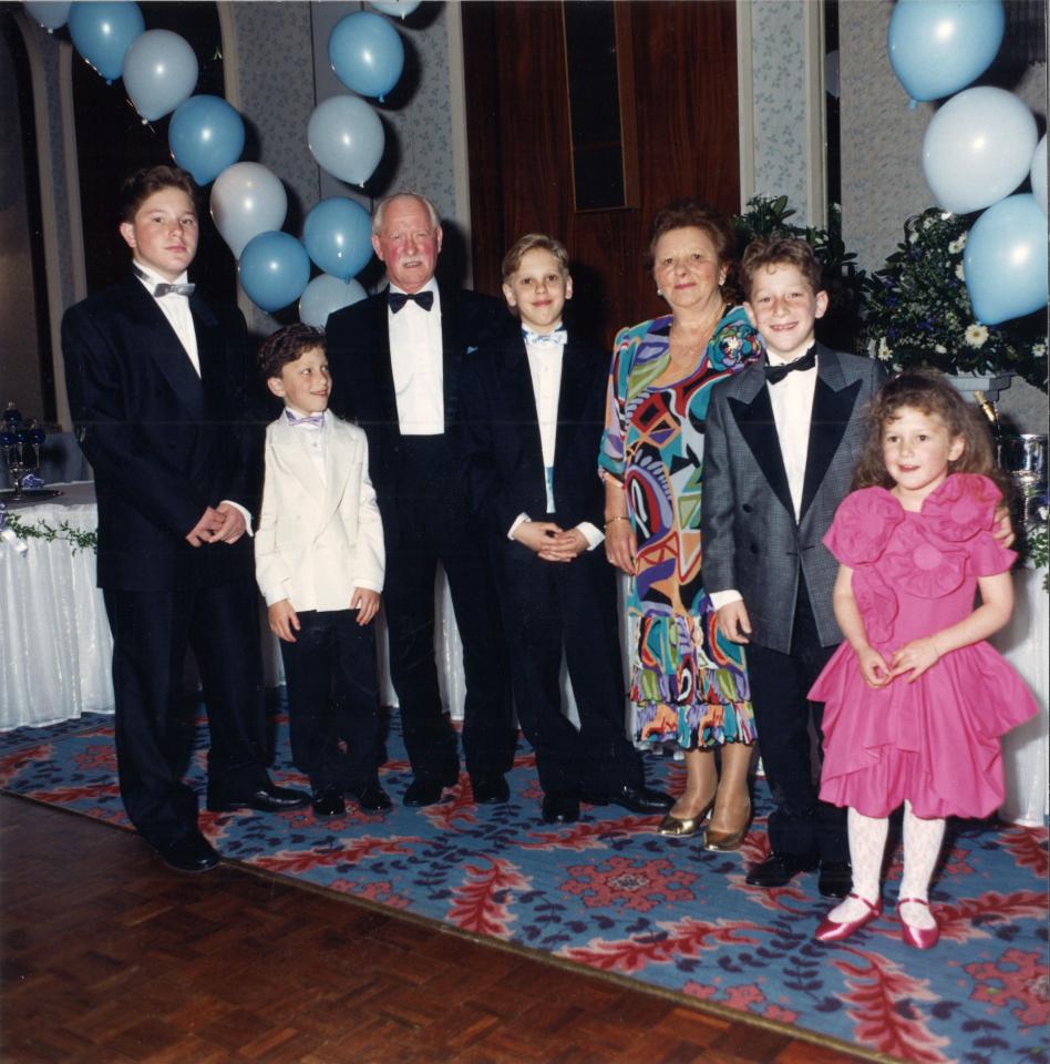  Judge Rinder with his family at his Bar Mitzvah in 1991