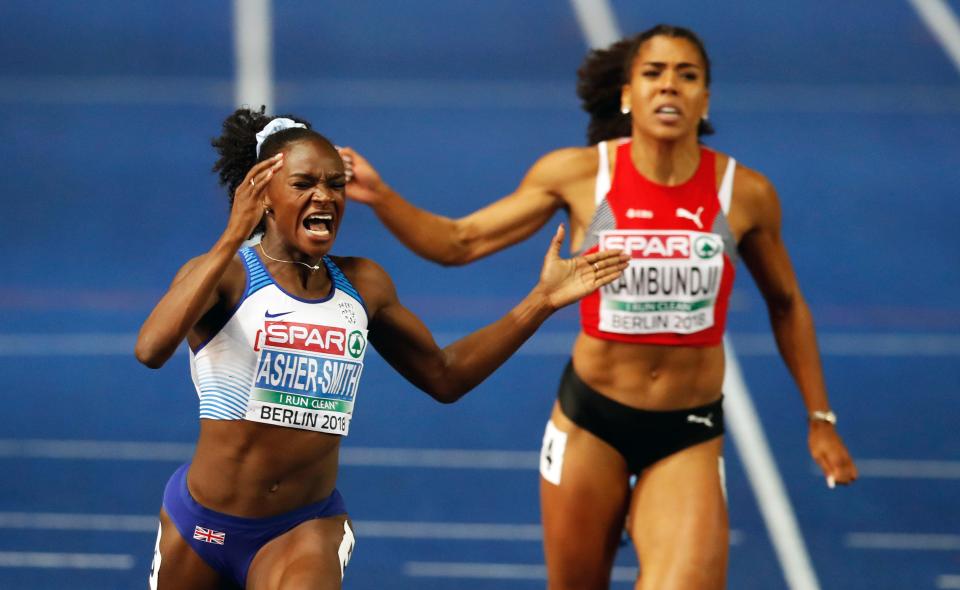 Asher-Smith was overjoyed at beating her personal best and claiming the European title in Berlin