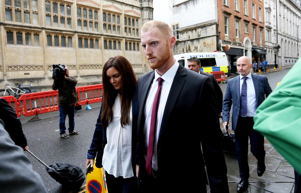  The 27-year-old was hand in hand with his wife Clare Ratcliffe on Wednesday morning