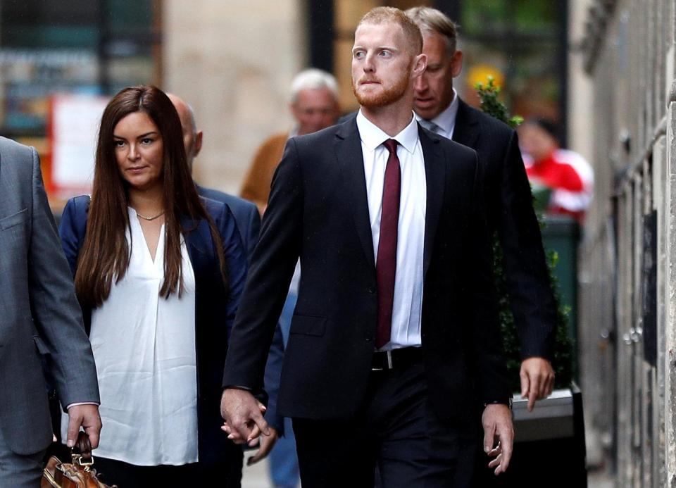  Ben Stokes arrived at court with his wife for day three of his trial