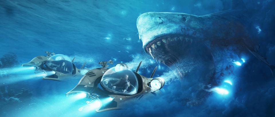  Big mouth strikes again...giant shark, mini-subs - what could possibly go wrong?