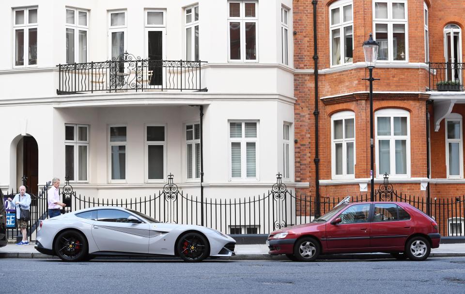 Flash supercars often swamp the streets of London during the summer