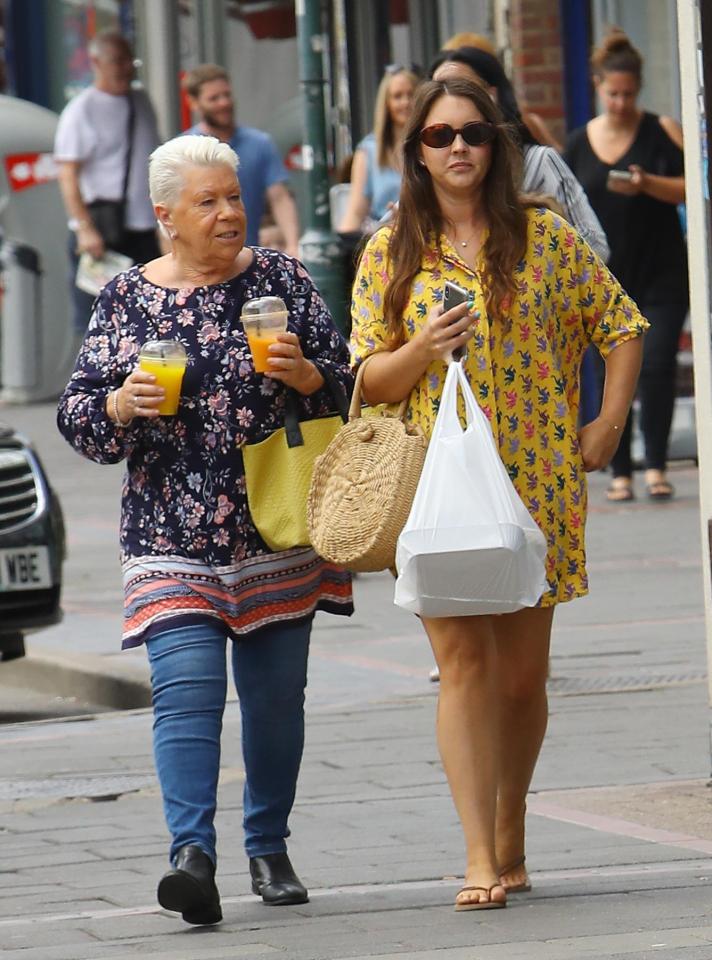  EastEnders co-stars Lacey Turner and Laila Morse grabbed a healthy lunch together yesterday