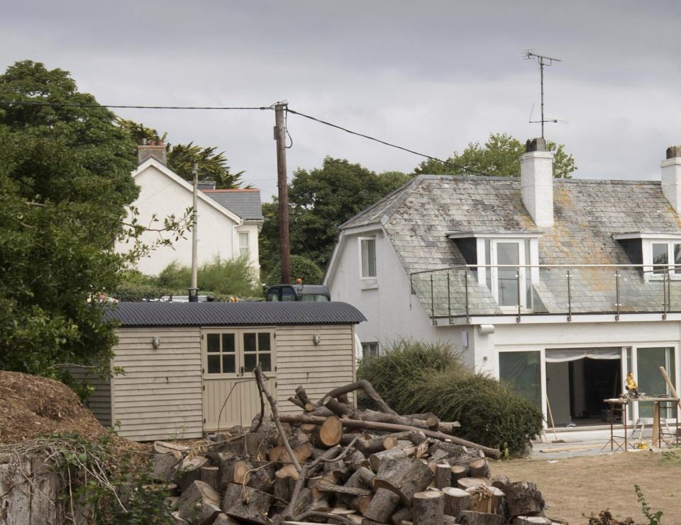  Mr Cameron's new rustic bolthole, seen beside his holiday home in Cornwall