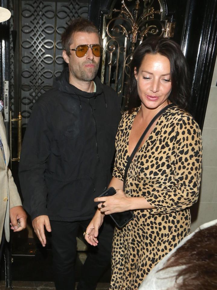  Liam and Debbie pictured earlier in the evening before their bust-up at the Chiltern Firehouse