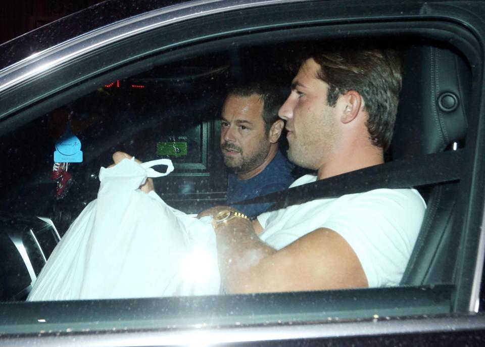  Danny Dyer and Jack Fincham have been pictured together for the first time, picking up a takeaway for Dani's 22nd birthday