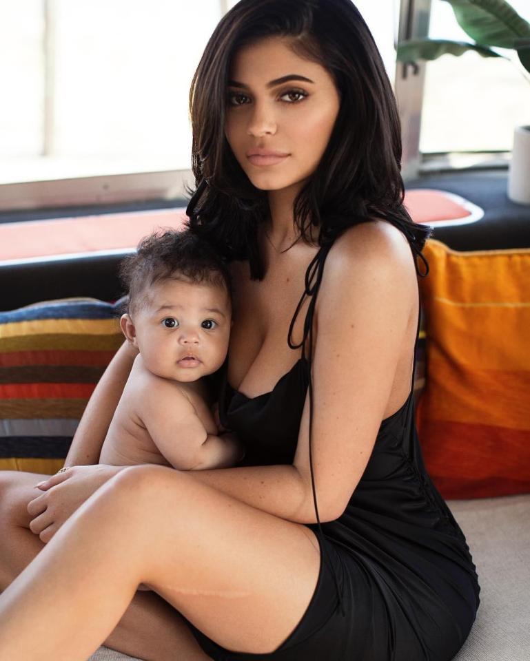 Kylie welcomed Stormi back in February this year