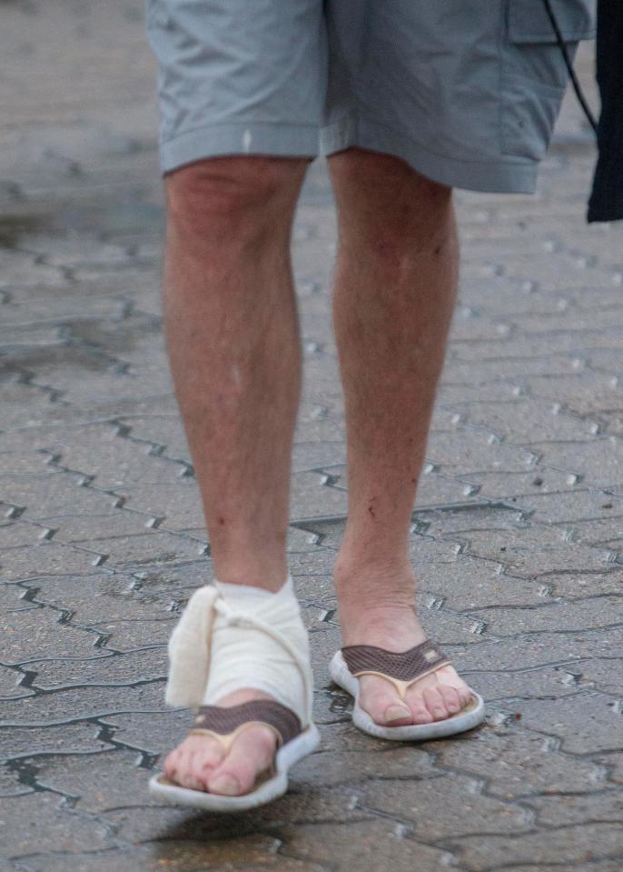  The unshaven skipper in shorts and flip-flops was described as 'unsteady on his feet'