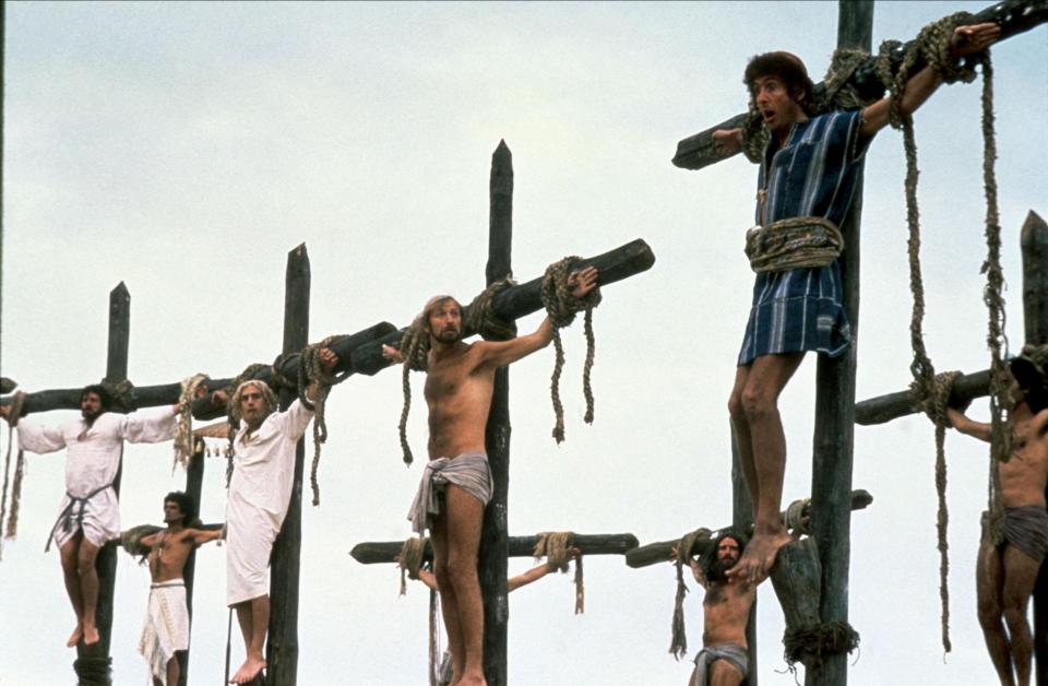  Monty Python’s Life Of Brian also pokes fun at religion