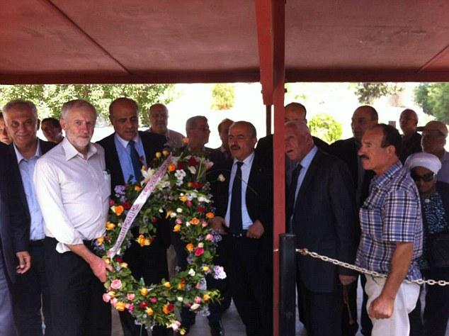  Mr Corbyn was pictured standing near the graves of terrorists who murdered 11 Israeli athletes at the 1972 Munich Olympics