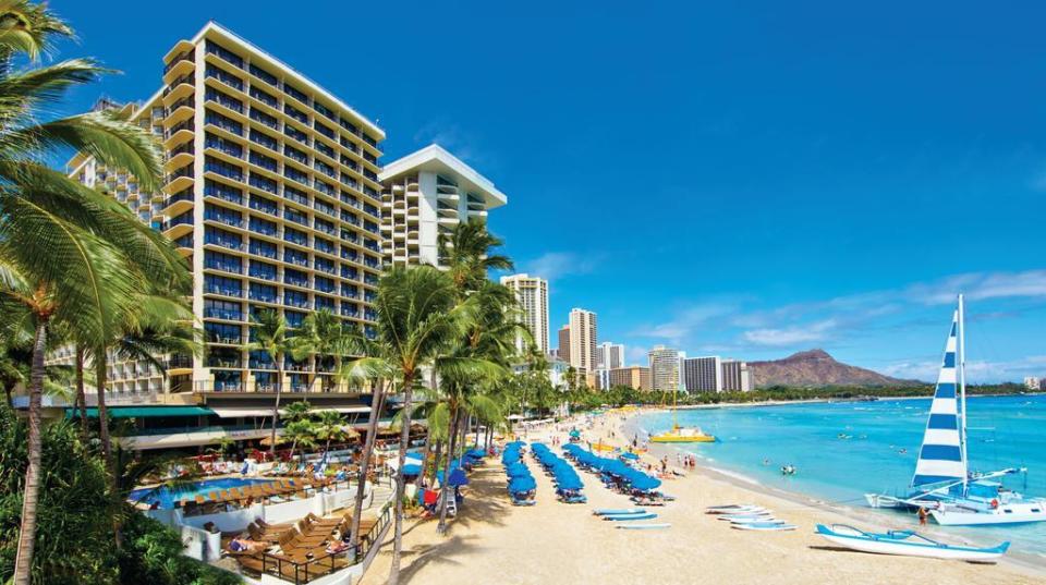  A defence official stayed at the £300-a-night Outrigger Waikiki during a £3,000 taxpayer-funded trip to Hawaii