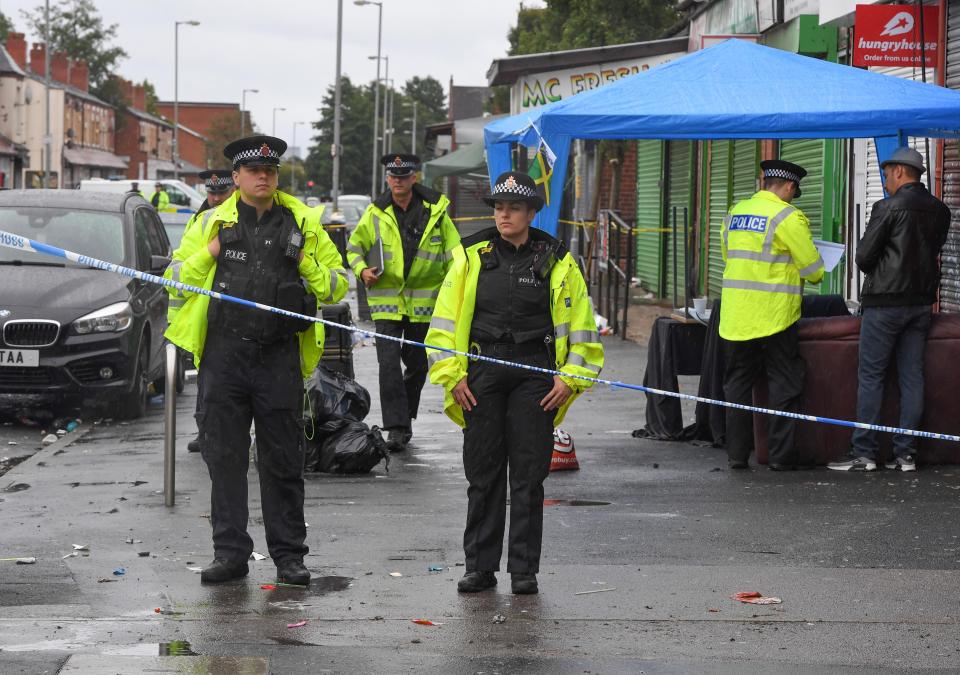  Armed cops from Greater Manchester Police were called to Claremont Road at 2.30am this morning and discovered several people had been injured