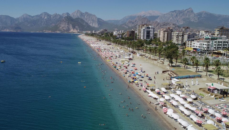  The southern Mediterranean city of Antalya, with miles of pristine white-sand beaches