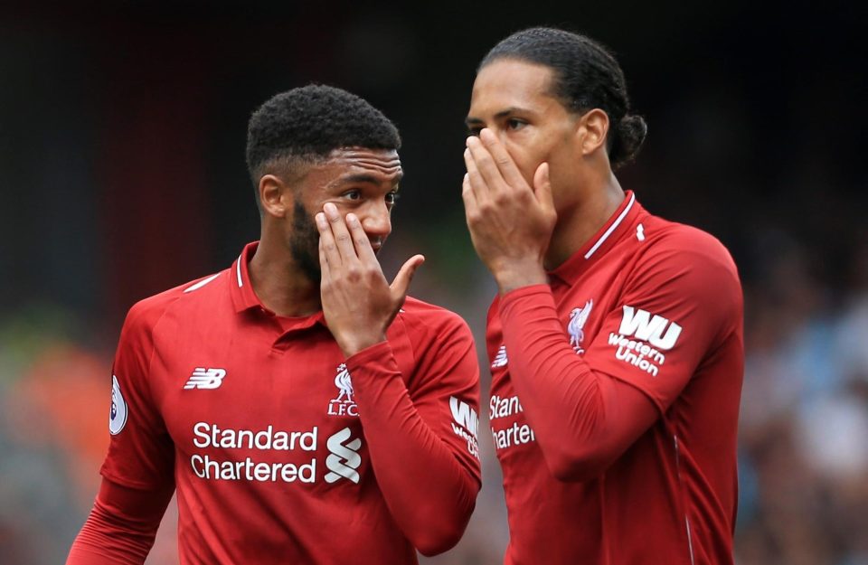  Liverpool pair Joe Gomez and Virgil van Dijk have been outstanding for Liverpool