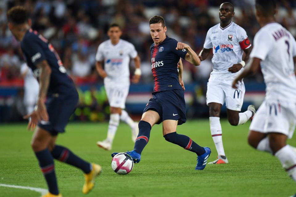  Draxler came on in the second half against Caen on Sunday