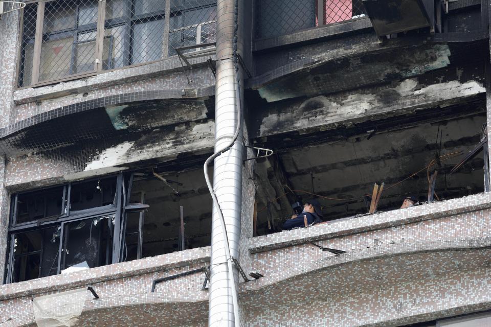  The fire left the seventh floor of the Weifu hospital gutted