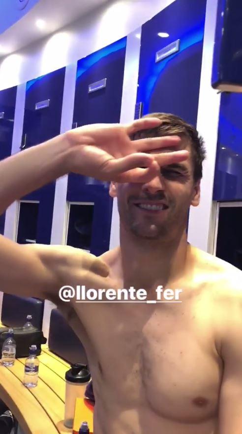 Fernando Llorente also tried in vain to replicate Dele Alli's celebration