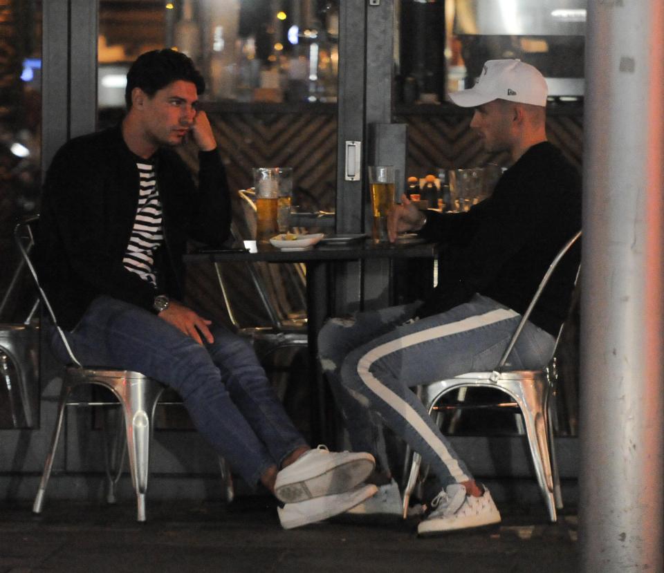  Frankie Foster and Charlie Brake were snapped outside a restaurant in Chelsea, West London, on Monday night