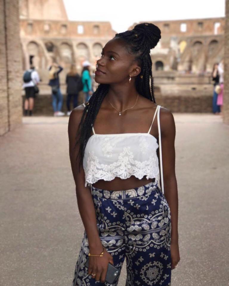  Asher-Smith on holiday in Rome last year